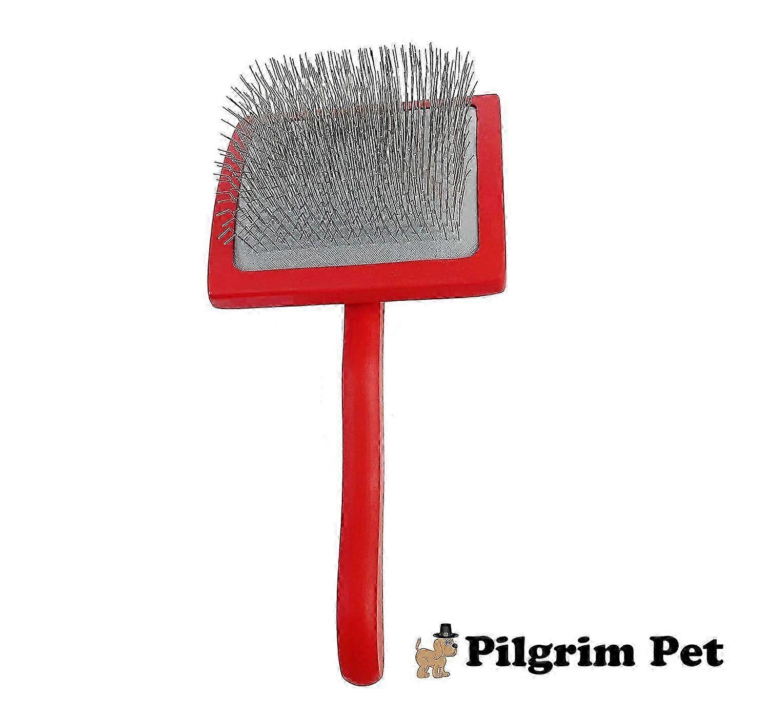 Professional Dog Slicker Brush - Fluff and Detangle (Large)
