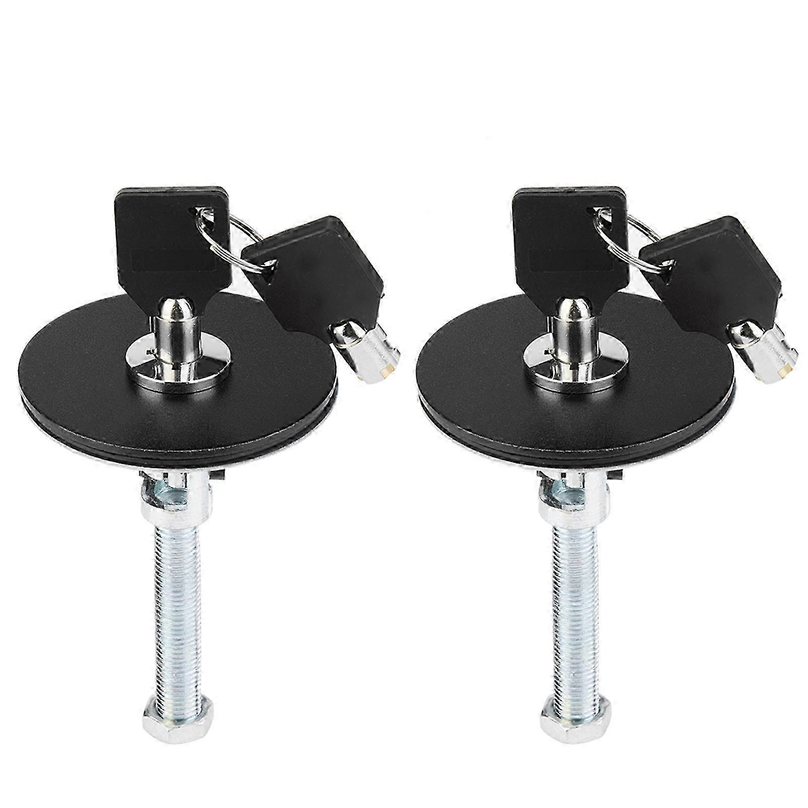 כיסוי מכסה מנוע אוניברסלי לרכב מנעול מפתח פין ערכת סיכת תפס בטיחות (שחור 2025