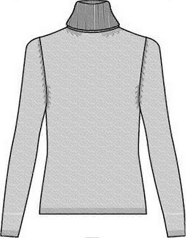 Falke Merino X-Fine Roll Neck Sweater - Light Grey Heather