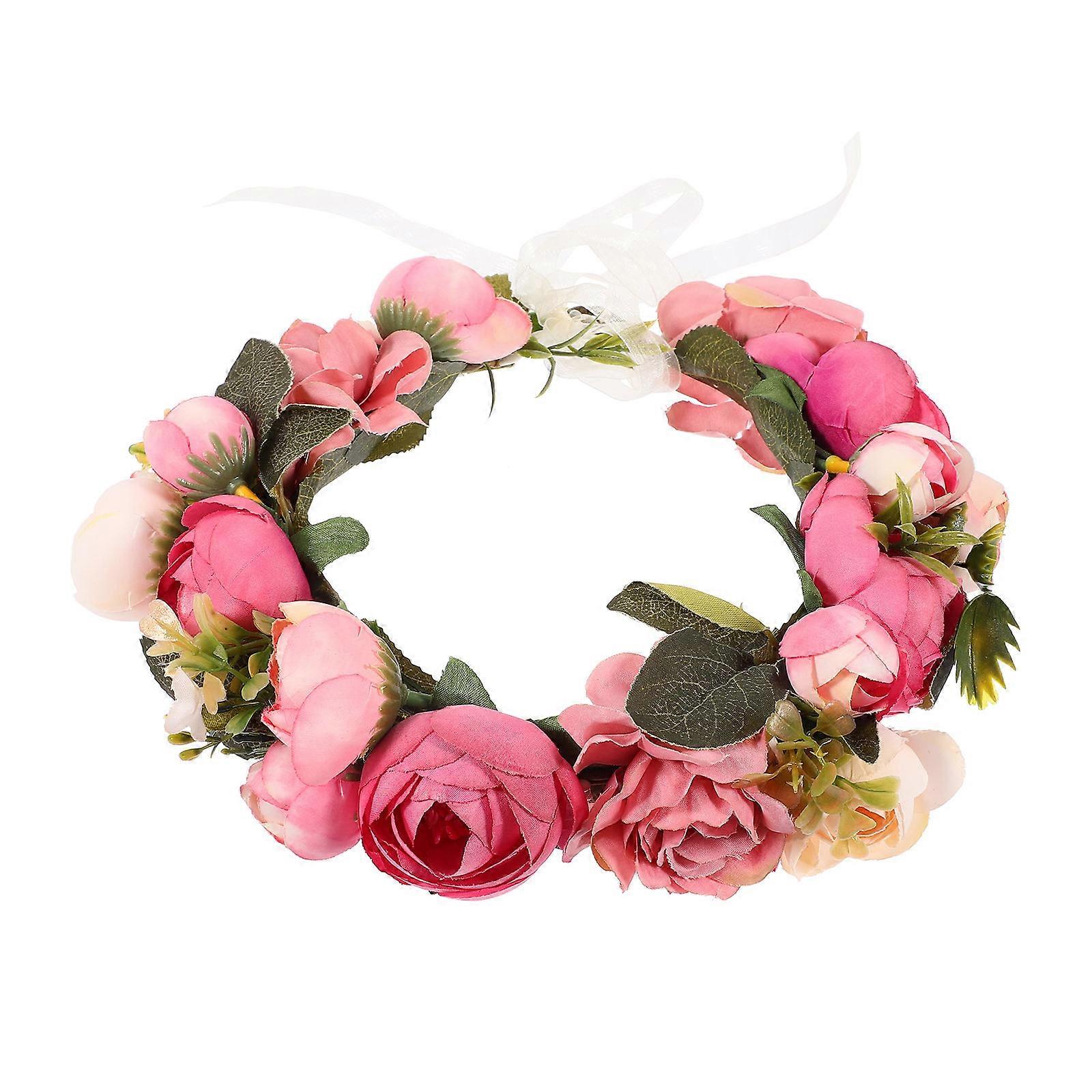 Corsage Wristlet Band For Wedding Elegant Simulated Flower Wrap Suitable For Parties 1Pack