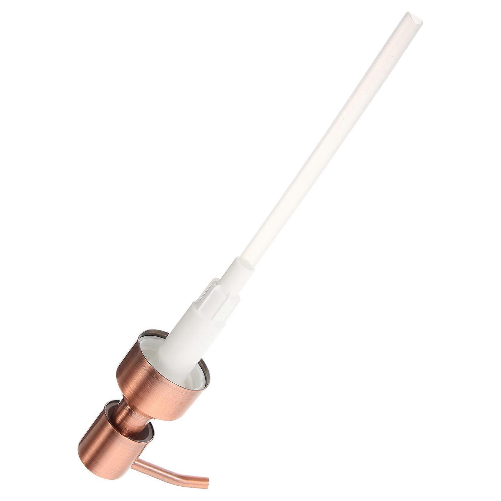 Replacement Lotion Pump Head for Bottles with Stainless Steel Material and Rose Gold Color 2.5x1.8 Inches