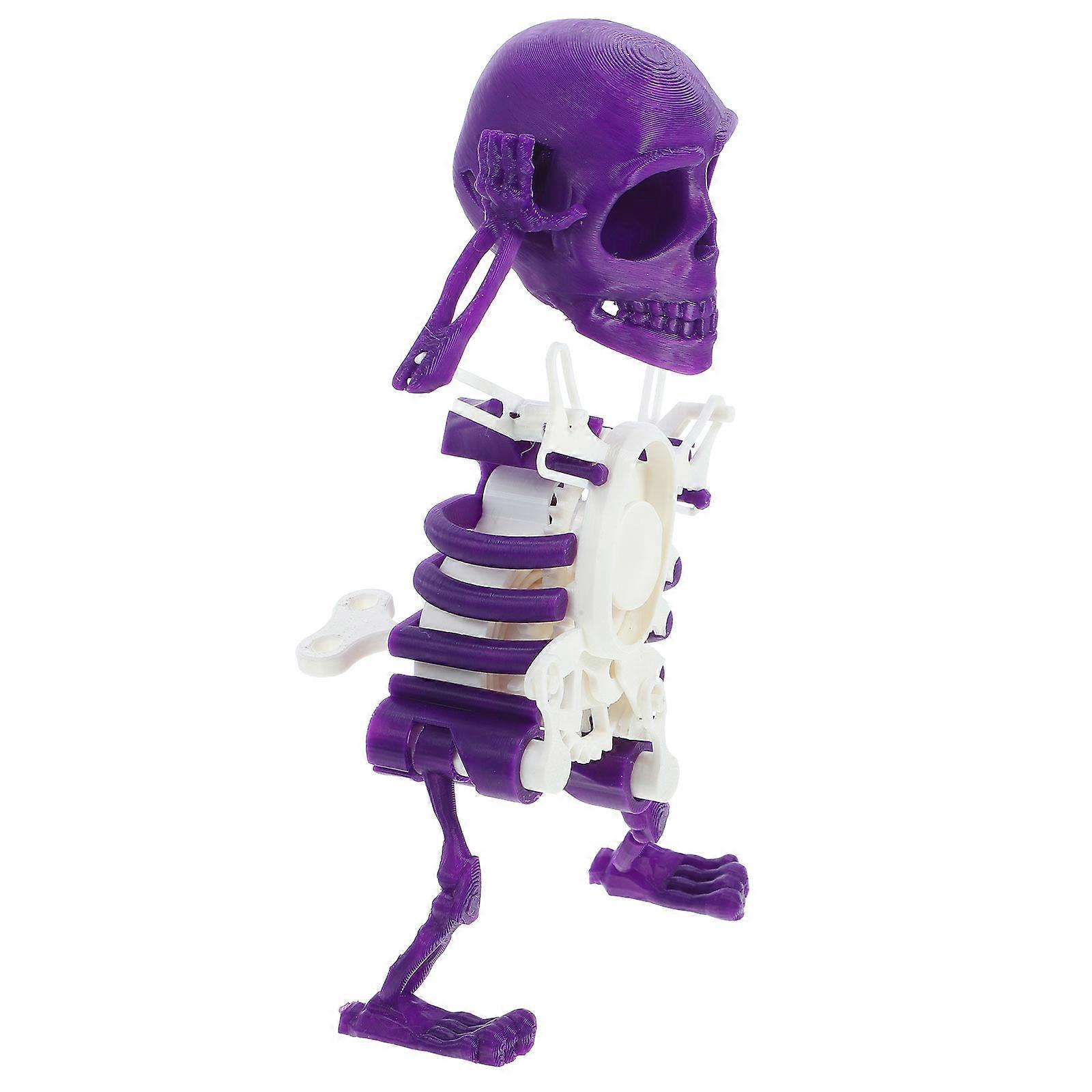 Human Skeleton Shape Toy For Kids In Purple, Ideal For Party Props And Home Decor, 1Pcs