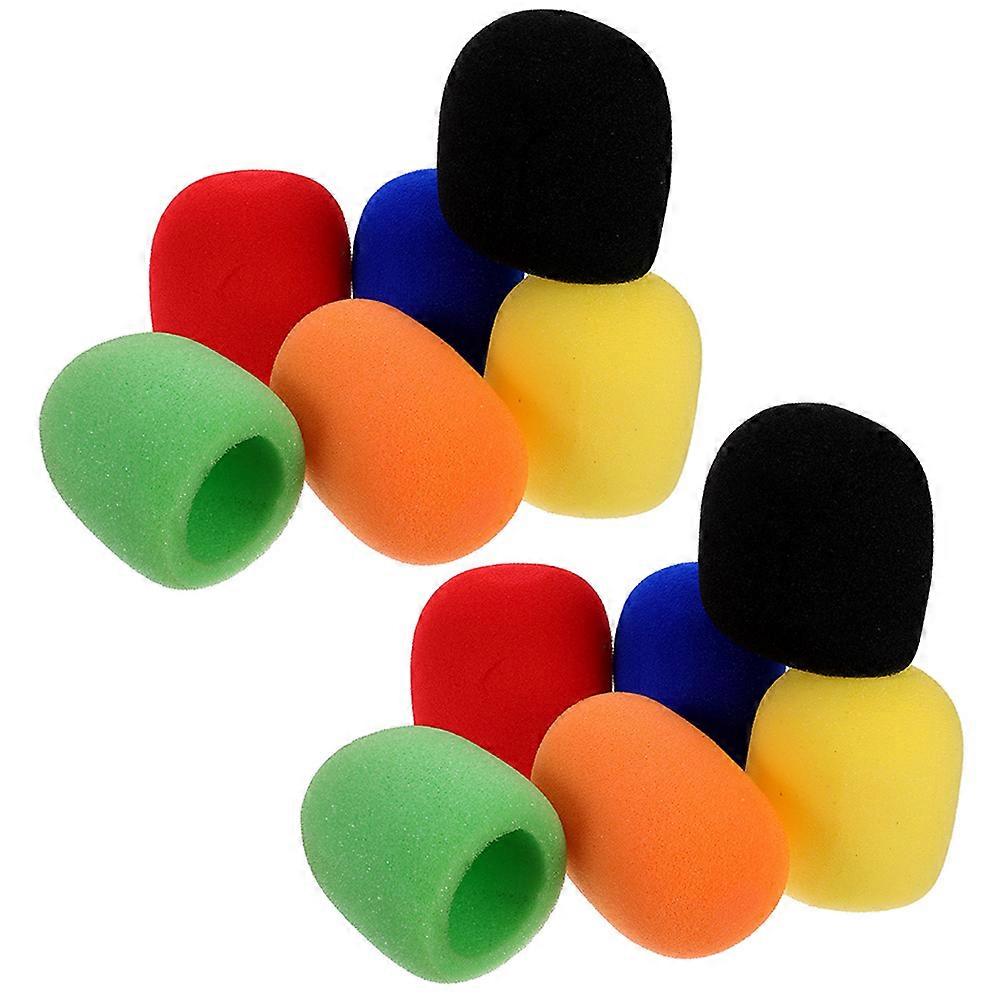 12pcs Handheld Microphone Windscreen Covers, Durable Sponge Mic Sleeves for Universal Fit, Easy Installation & Replacement for Enhanced Microphone