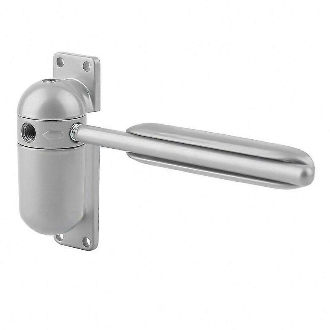 Door Fittings and Locks White Grey Overlay Door Closer Fire Rated Spring Adjustable Hardware Tools Door Locks Loaded (Color: Gr) Size: