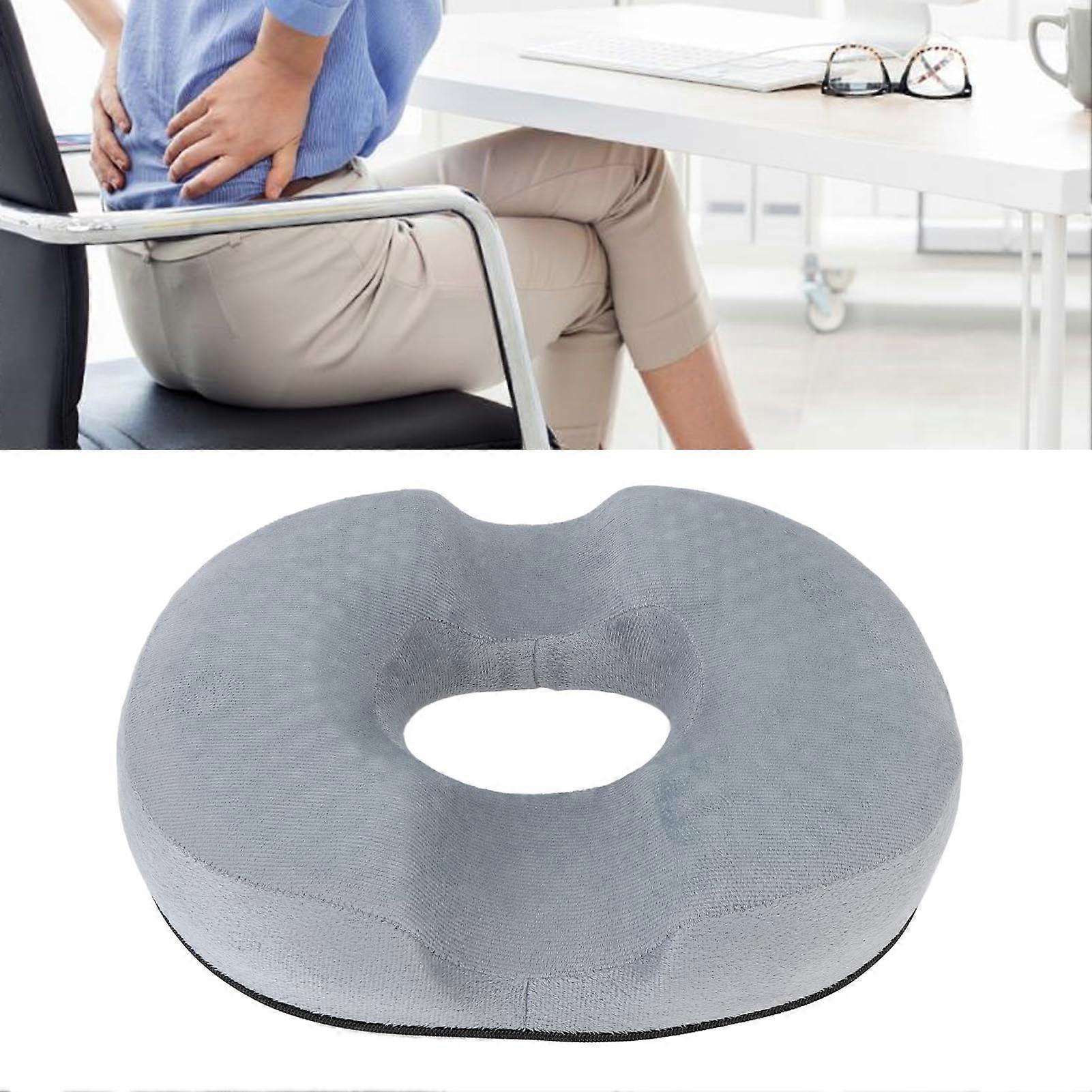 Donut Cushion, Donut Cushion with Gel Layer, Ergonomic Breathable Hollow Office Chair Cushion for Long Sitting Sessions
