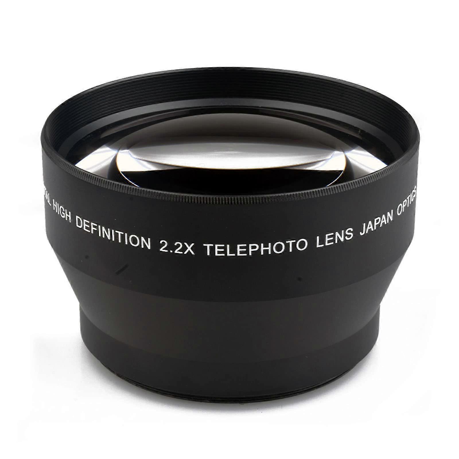 Teleconverter Lens 67mm Optical Glass, Professional Telephoto, Oil-Proof Coating, Butterfly Flower Pattern