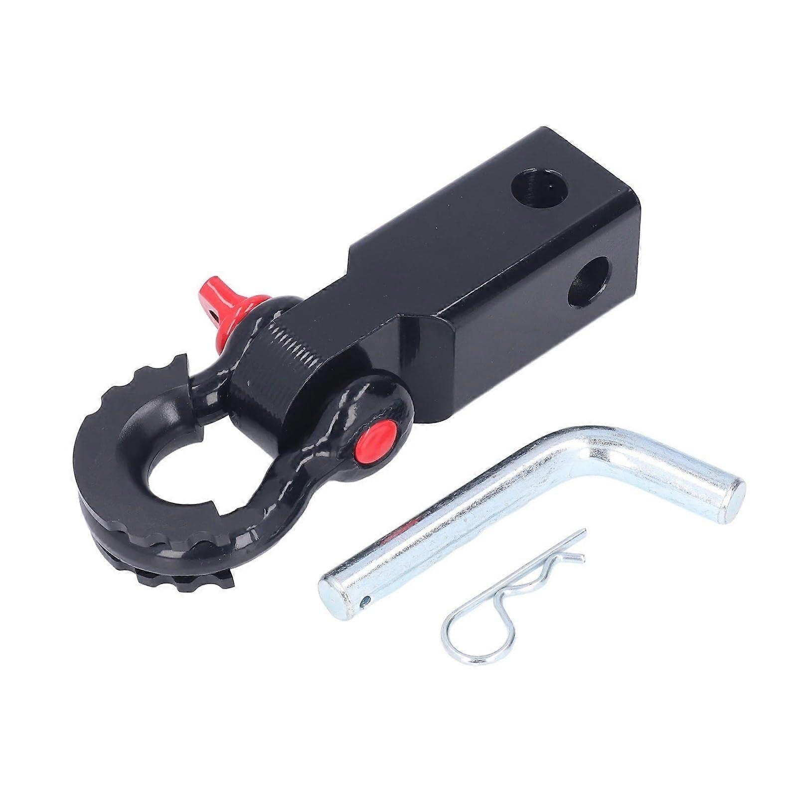 2in Shackle Coupling Receiver Vehicle Recovery Tow Truck LKW For Jeeps Shackle Coupling Hook Receiver (Black)