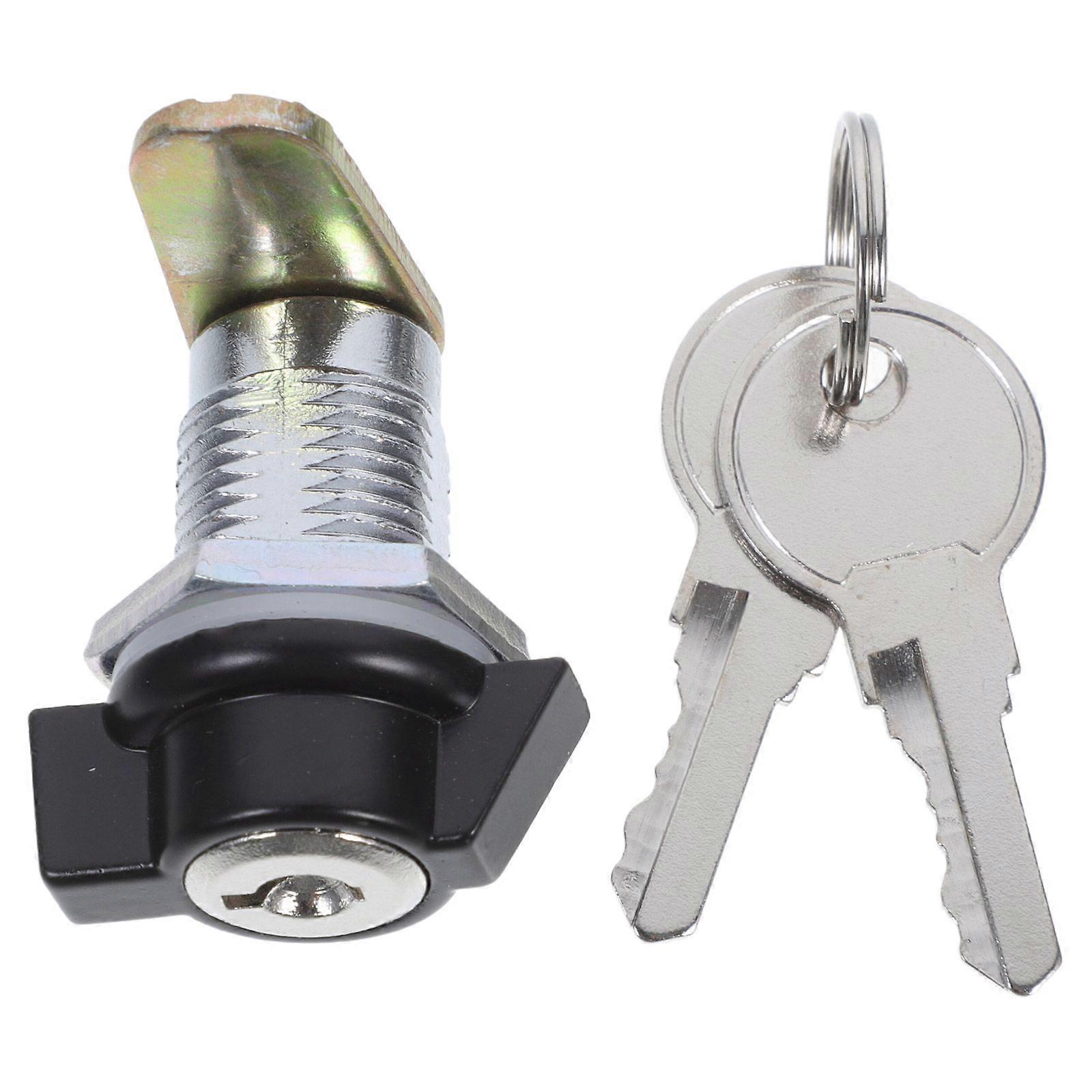 Zinc Alloy Cam Lock Drawer Cabinet Lock with Key Toolbox Lock RV Storage Locks Replacement for Cabinets Drawers Mailboxes