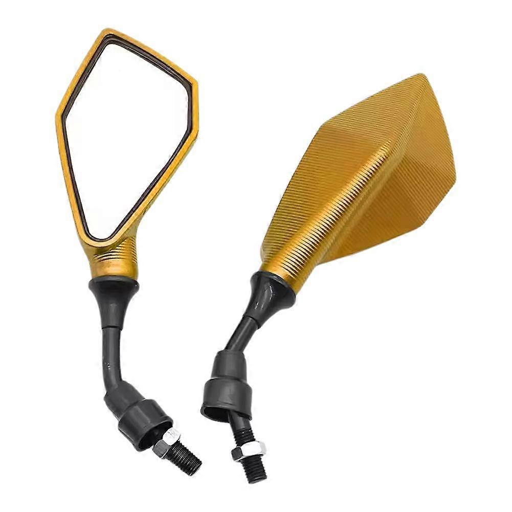 Universal Motorcycle Rearview Mirror CNC ABS Side Mirror For ATV Motocross Pit 10mm Screw