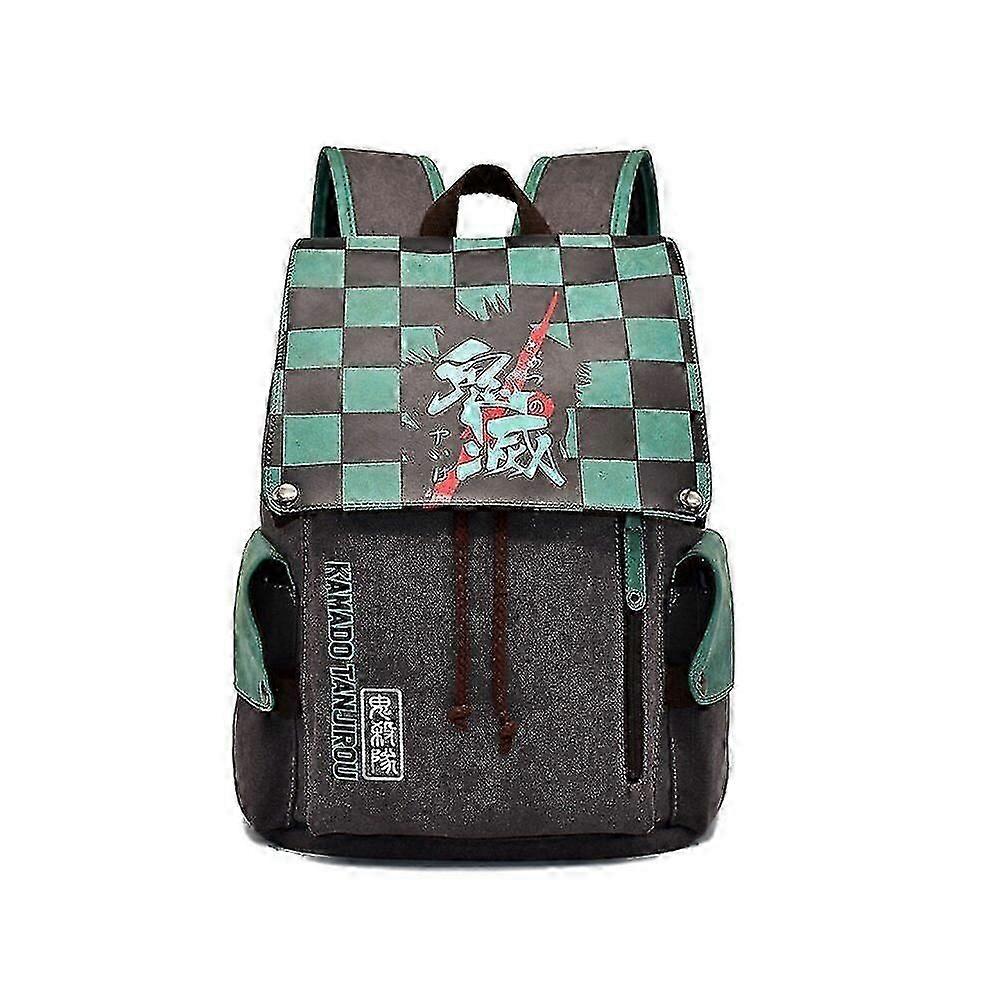 Trendy Demon Slayer Themed Backpack for School or Casual Use - Durable and Lightweight