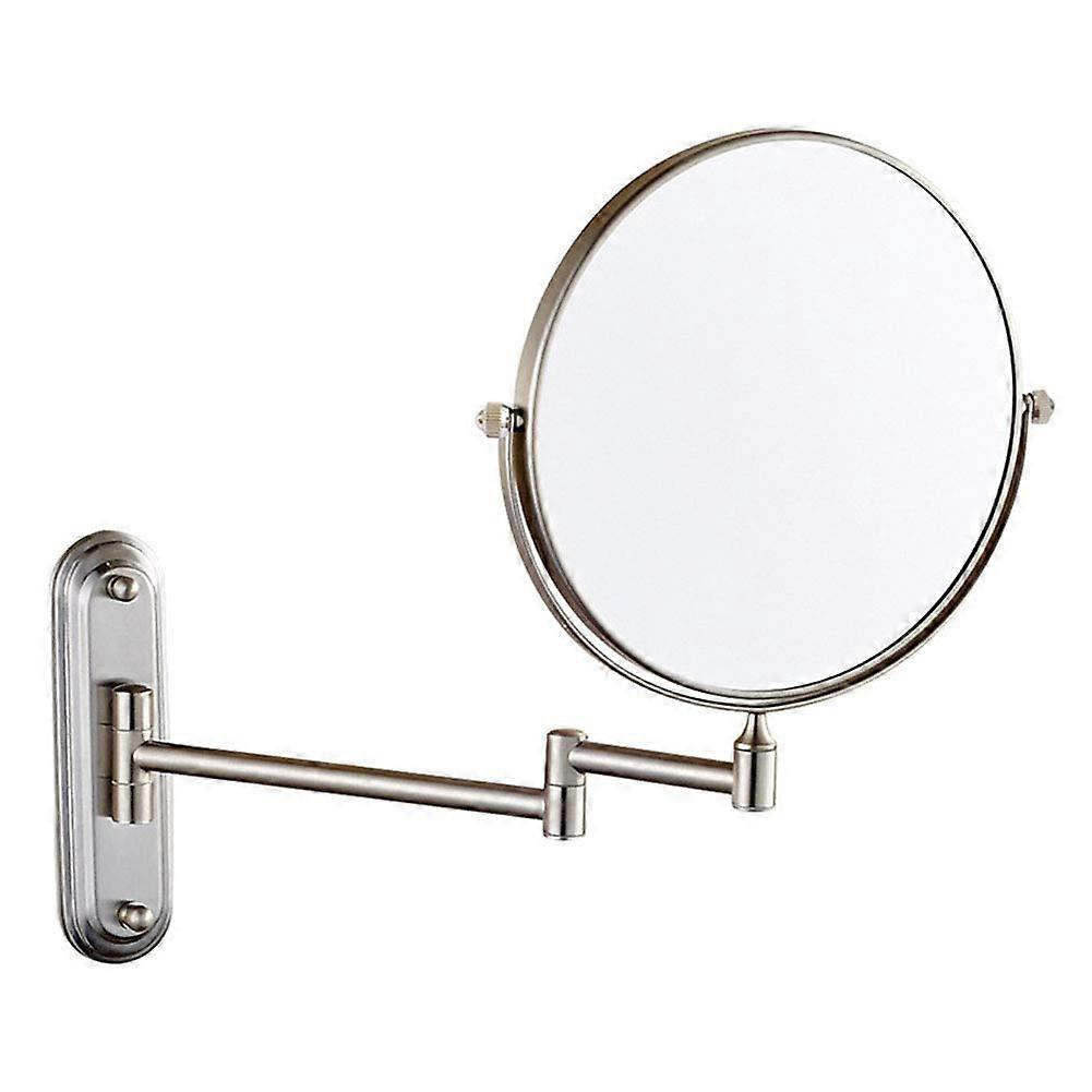 Makeup Mirror with Magnification, 360 Degree Swivel, TwoSided Extendable, Makeup Mirror with 12' Extension for Bathroom (Color : Nickel, Size : 7X)