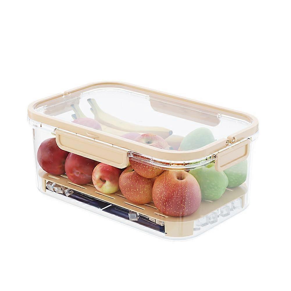 Portable Fresh Keeping Box For Refrigerator Large Capacity Vegetable Drawer Fruit Storage Container Stackable Plastic
