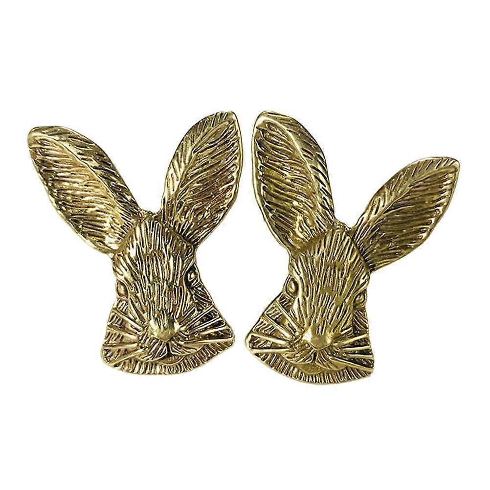 2pcs Cabinet Knobs Rabbit Head Cabinet Handles Kitchen Drawer Knobs Dresser Pulls