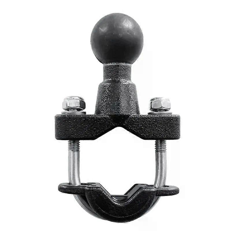 Motorcycle Handle Bar Rail Mount 37mm Width U-Bolt Mounting Base with 1 Inch Ball for Gopro GPS Work for Ram Mounts