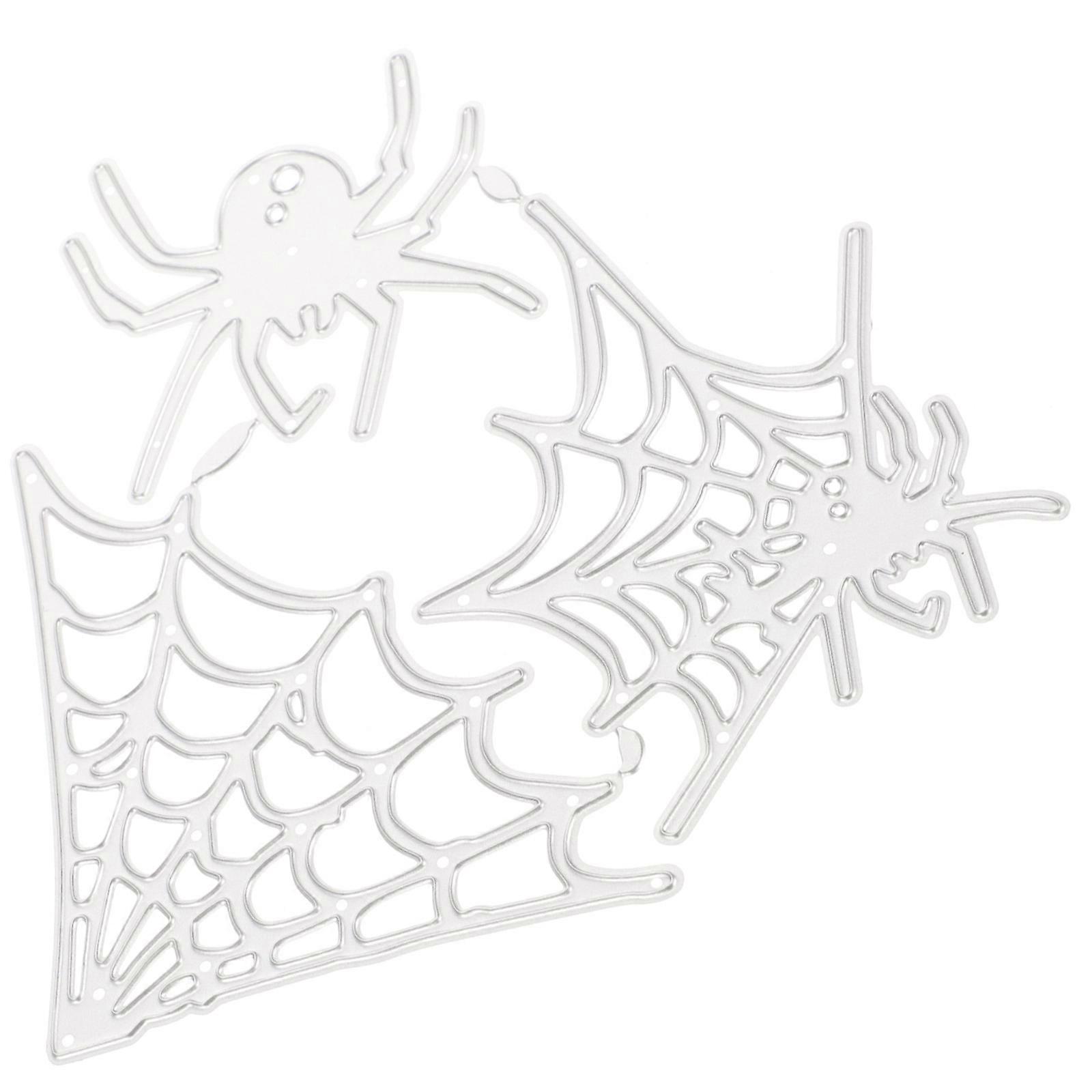 Card Making Cutting Die Spider Web Frame Silver Carbon Steel Craft Projects 1Set