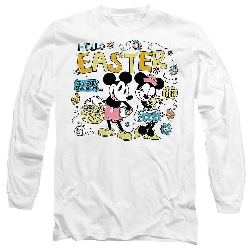 Mickey and Minnie Mouse Hello Easter! Long Sleeve T-Shirt TTXX1224