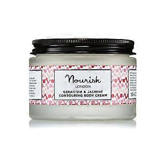 Nourish London Geranium & Jasmine Body Cream 100ml - 3 Pack