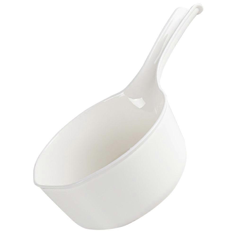 Ergonomic Long Handle Plastic Water Ladle Multipurpose Bathing & Kitchen Scoop, Non Slip Design for Sauna, Garden & Restaurant Use