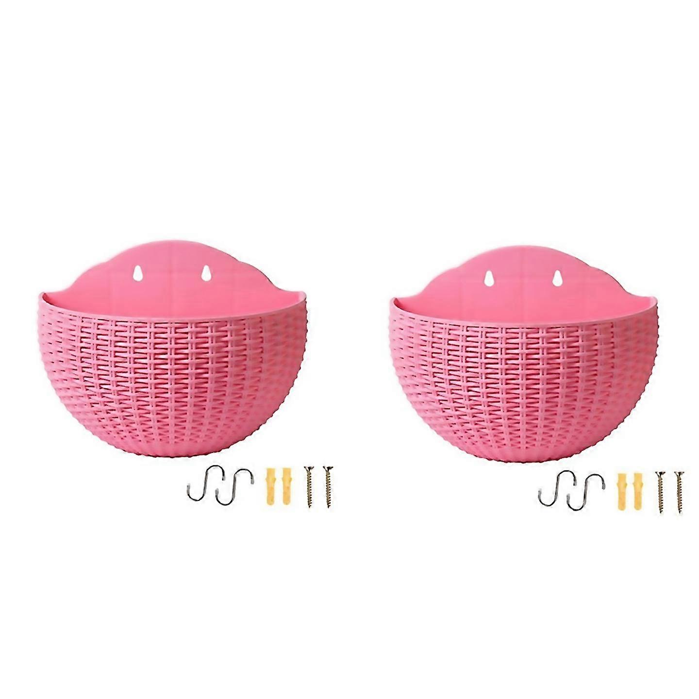 For Large Balcony Hanging Plastic Pot Pink