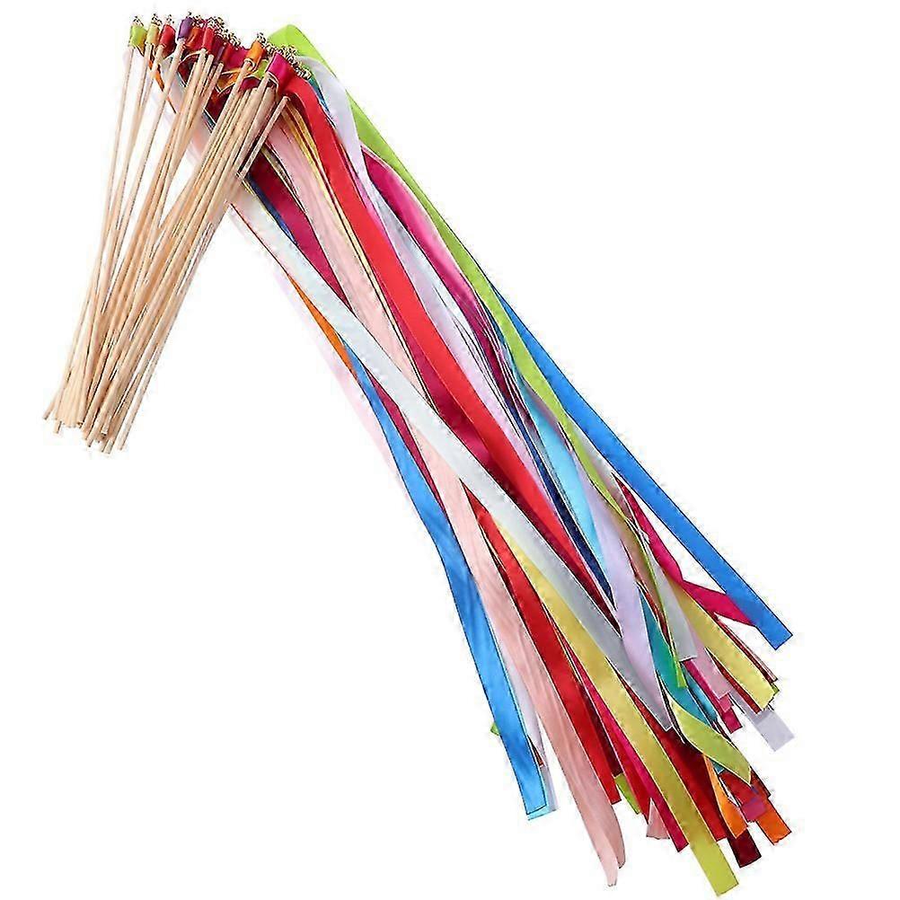 20Pcs Mix Color Fairy Varinhas Sticks com Sinos Fairy Stick Flâmulas de casamento