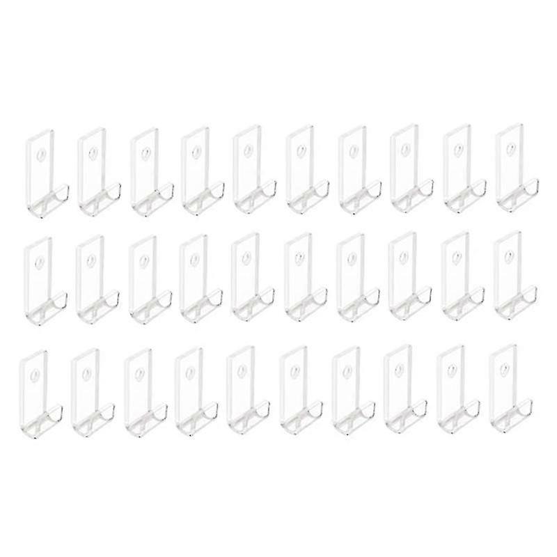 Vinyl Record Display Shelf Wall Mount,30Pc Minimalist Acrylic Vinyl Holder Wall Record Wall Display Stand for CD Display