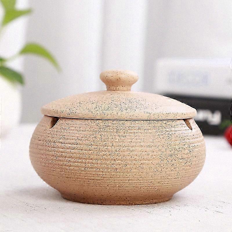 Windproof Ceramic Ashtray for Indoor and Outdoor Use