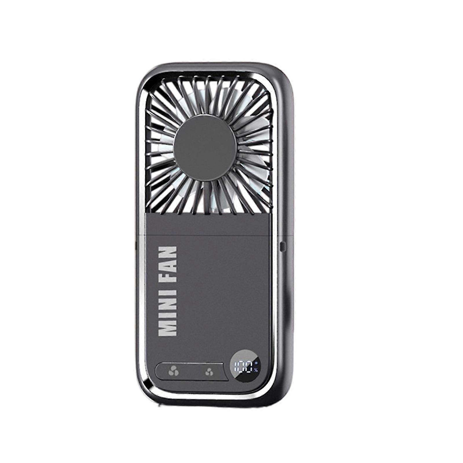 Quiet handheld cooling fan with digital control for workspace