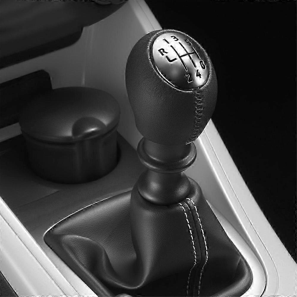 6 Speed Gear Shift Knob Leather Handleball For Renault Megane MK3 C...
