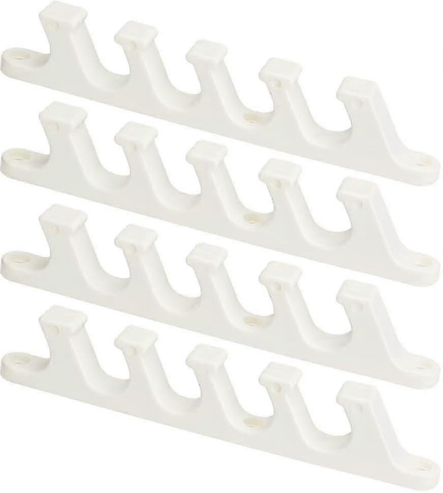 4 Pcs Multi Position Adjustment Brackets 5 Position Adjustable Chaise Lounge Bracket Replacement Part for Outdoor Patio Lounge Back Support Plastic Pa