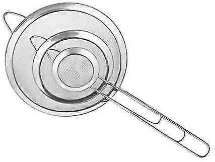 Set Of 3 Fine Mesh Screens/filters, 7 Cm, 12 Cm And 18 Cm