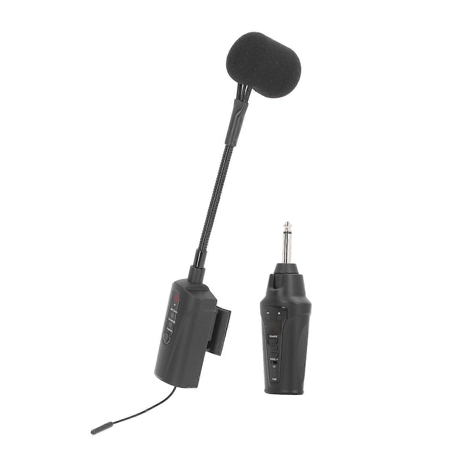 Wireless UHF Clarinet Microphone System 750mAh Battery 600-937MHz