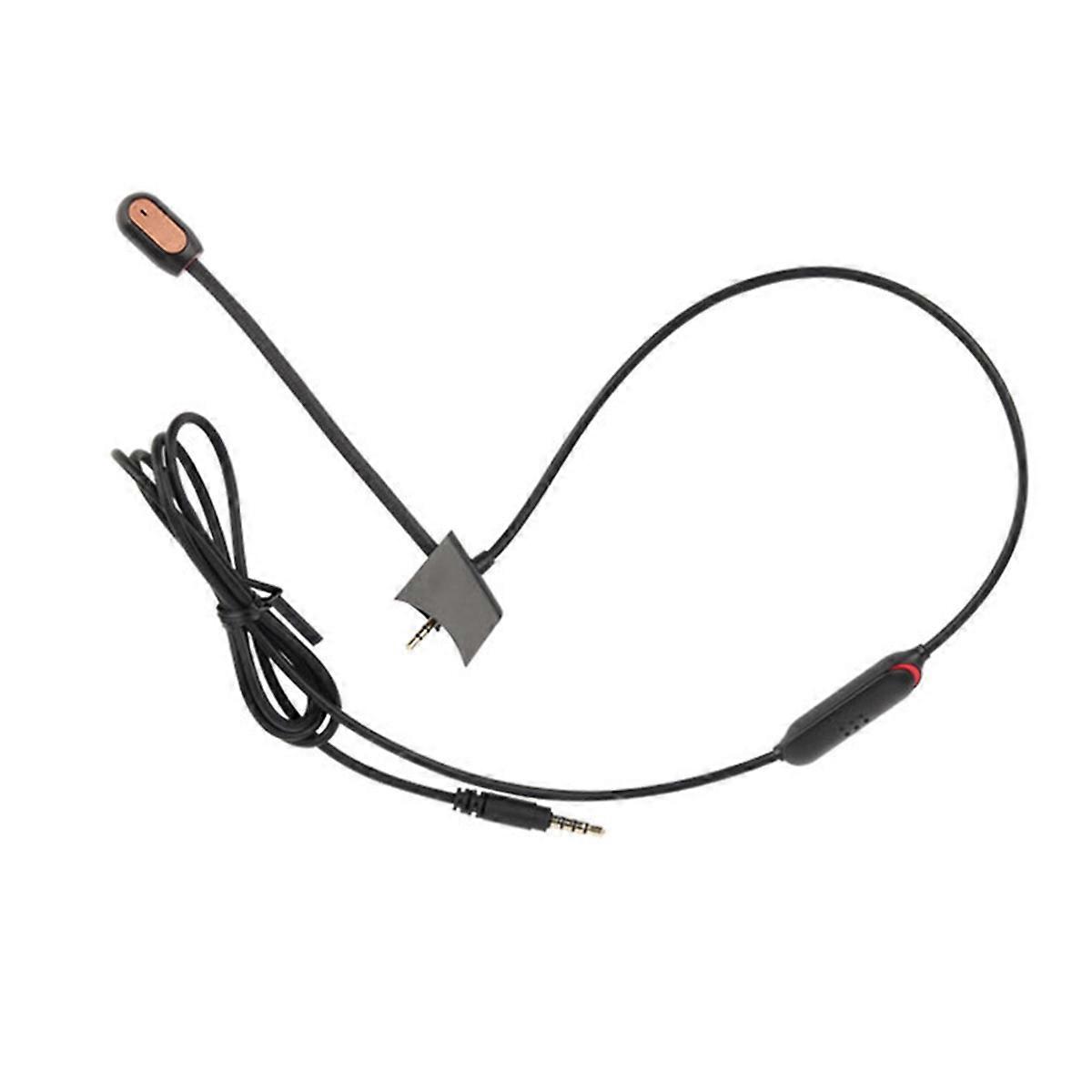 Replacement Game Mic 3.5mm Plug Detachable Gaming Boom Microphone Noise Cancelling Gaming Boom Mic for QC35 QC45