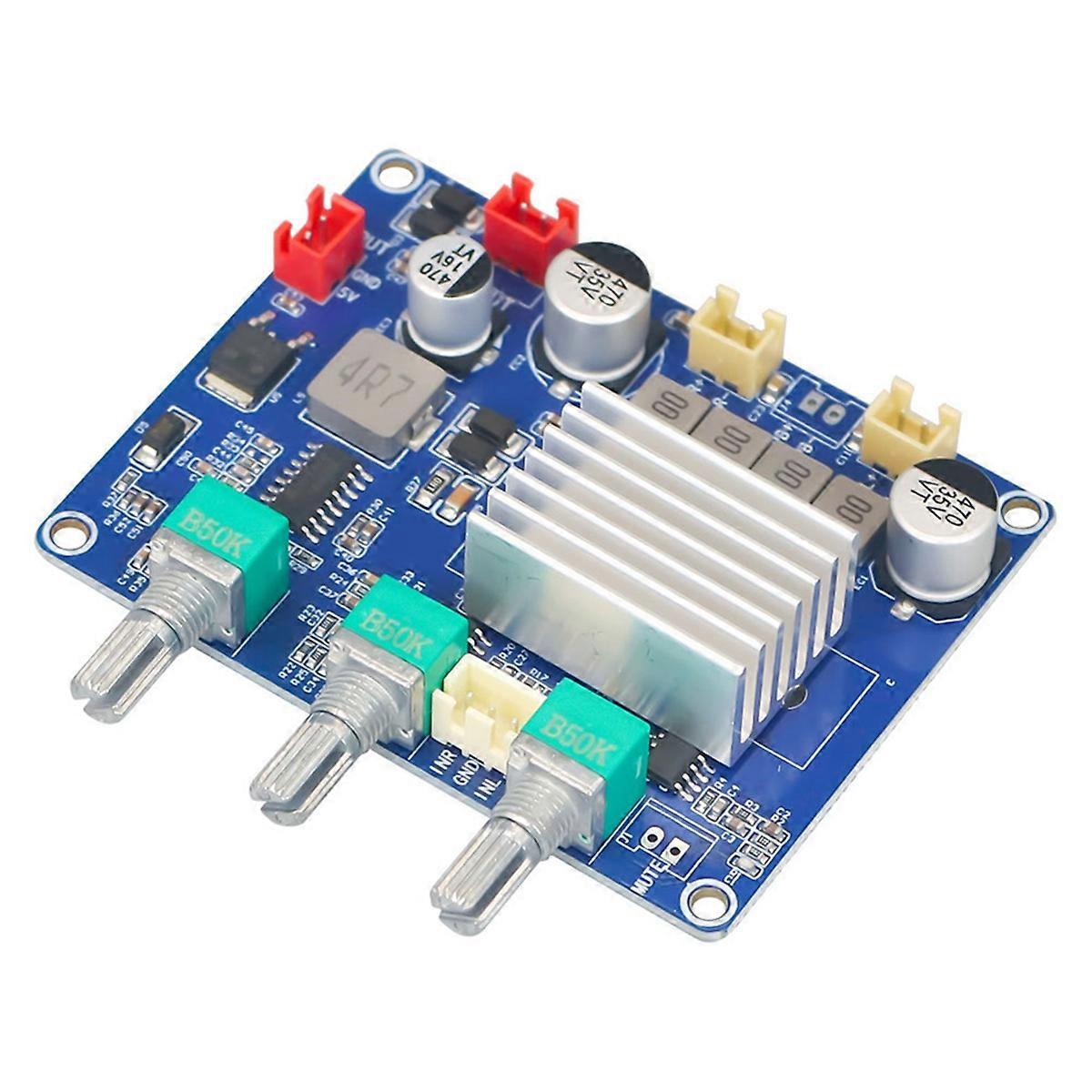 2x50W TPA3116D2 Subwoofer Amplifier Board Dual Digital Bass Amplifier DC12-15V Audio Module for DIY Sound Systems