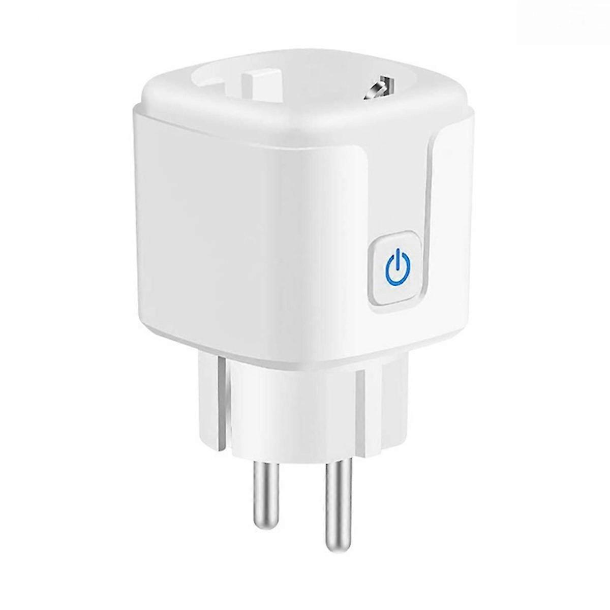 Matter WiFi Smart Socket 16A Wifi Smart Plug with Power Monitoring APP Remote Control Works with EU Plug