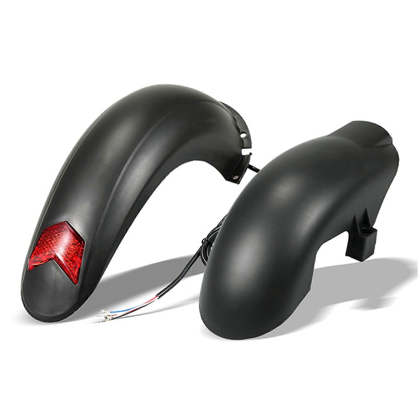 Electric Scooter Rear Mudguard with Lamp Compatible for KUGOO M4, Splash Guard Fender for Scooter Protection and Safety