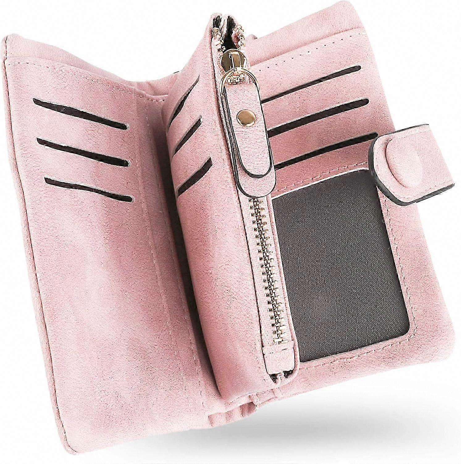 Women's Soft Pink Leather Wallet