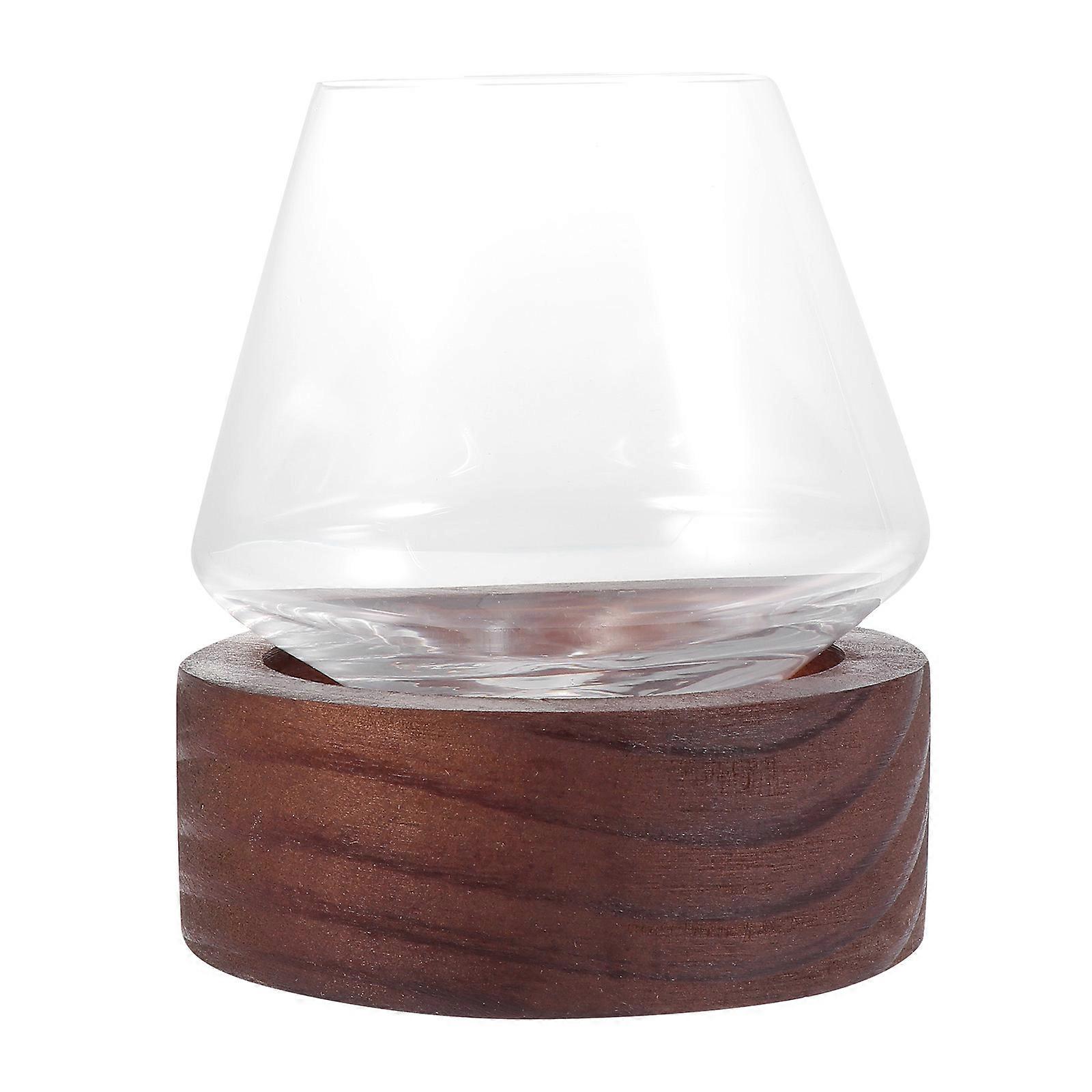 Handmade Transparent Glass Tumbler with Stable Base, Geometric Design for Whiskey, , Bourbon & Cocktails – Perfect for Home Bar & Parties