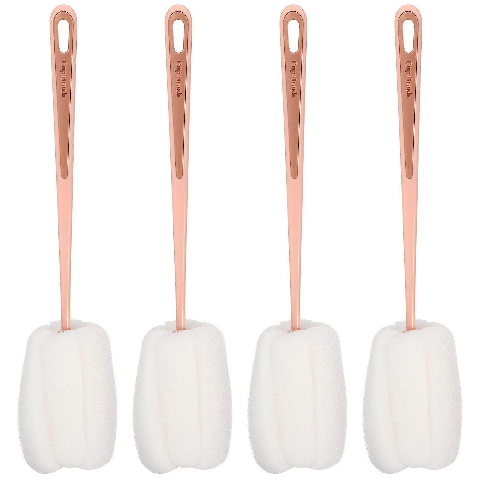 4pcs Long Handle Cup Bottle Cleaning Brushes Cup Cleaning Tools Bottle Cleaners