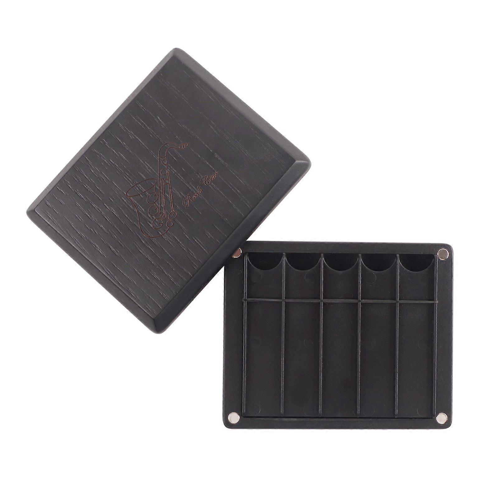 Clarinet Reed Case: Hold up to 10 - Reeds Case for Clarinet Saxophone - Woodwind Accessories - Wood Storage Container - Instrument Gift