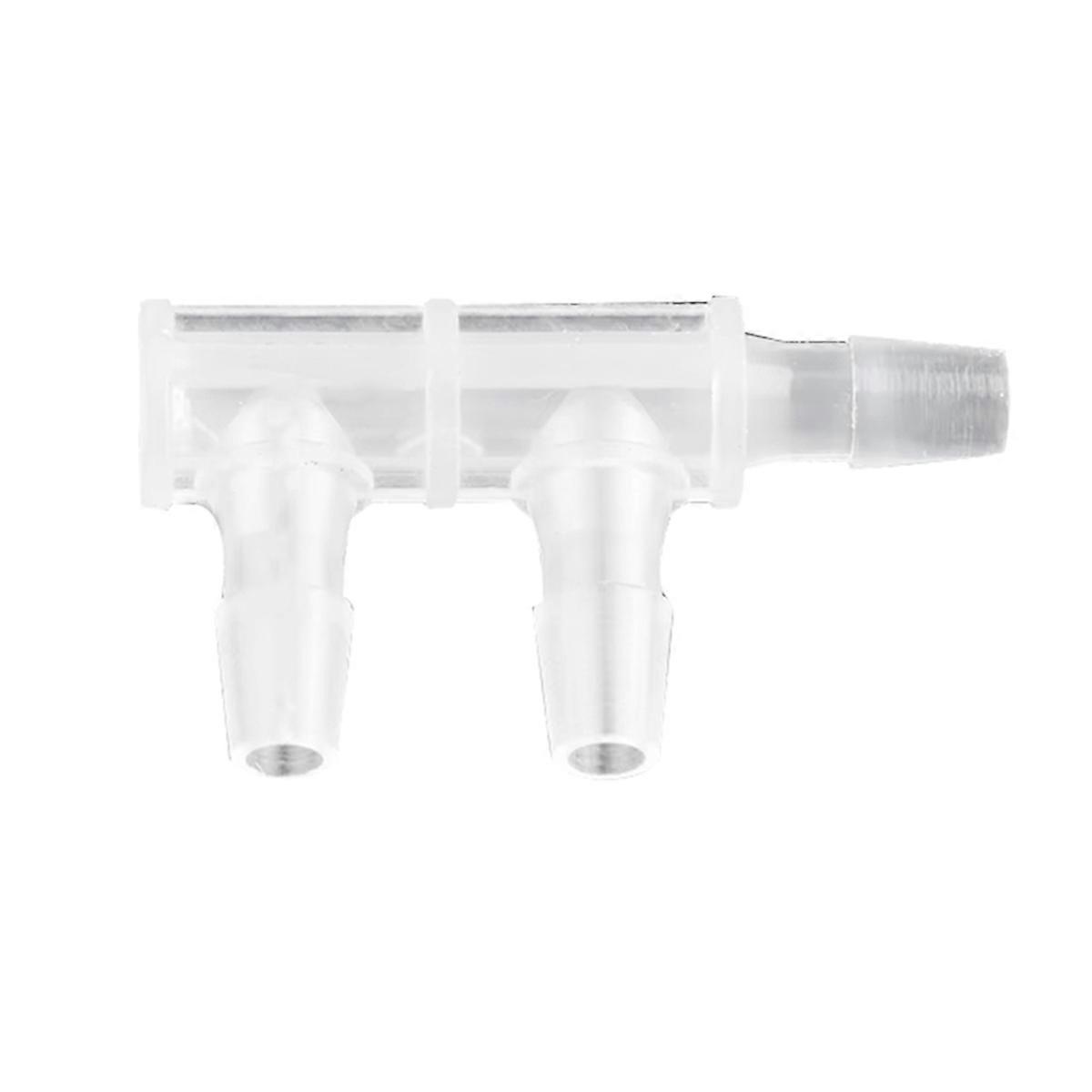 30 Pcs F-Type Three Way Connector PP Side 4.8mm Water Pipe Joint Aquarium Fish Tank Hose Pagoda Water Separator