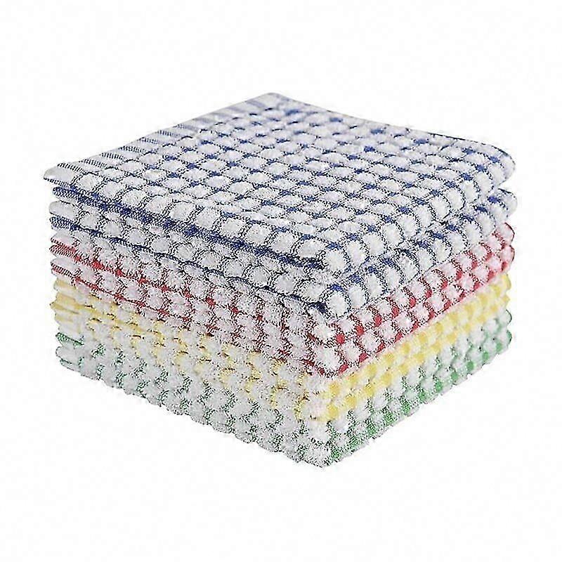 Superabsorberande disktrasor för diskning, Rengöringsdukar i frottébomull, 8-pack, 12x12 tum