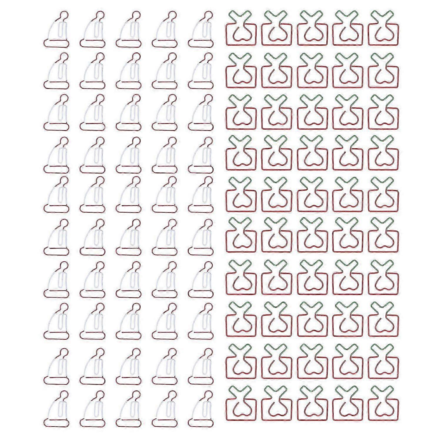 2025 Latest Model 100PCS Metallic Paper Clips Unique Style Rustproof Sturdy