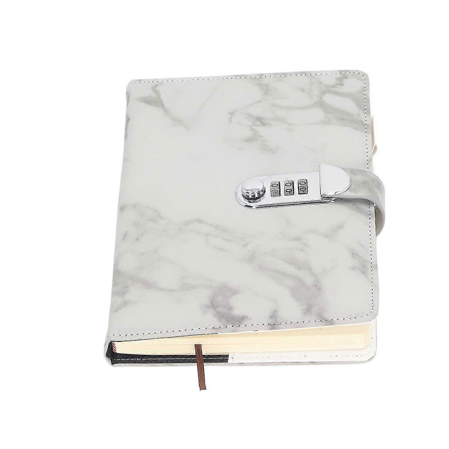 2025 Latest Model Locked Notebook Ribbon Bookmark Waterproof Cover Lined