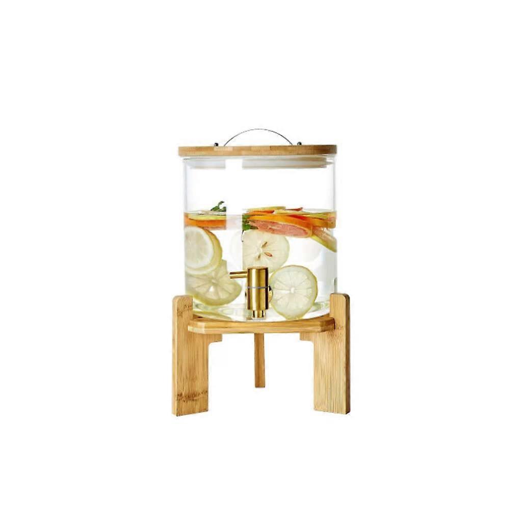 Drinks Bucket Glass Beverage Dispenser With Lid 3 Catties Capacity For Juice Wine Kombucha Cold Drinks Beer Buckets