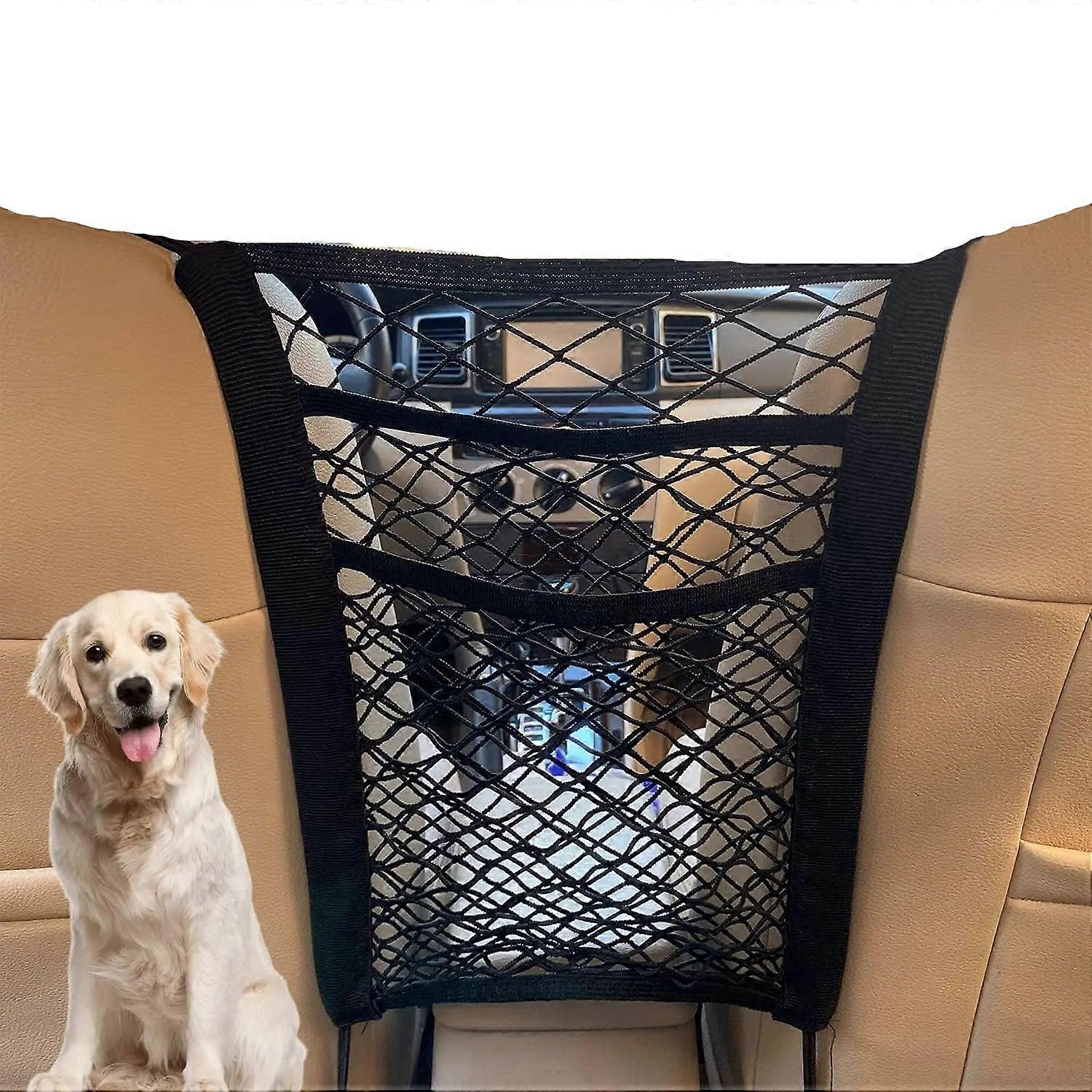 Car Seat Back Partition & Mesh Storage Net