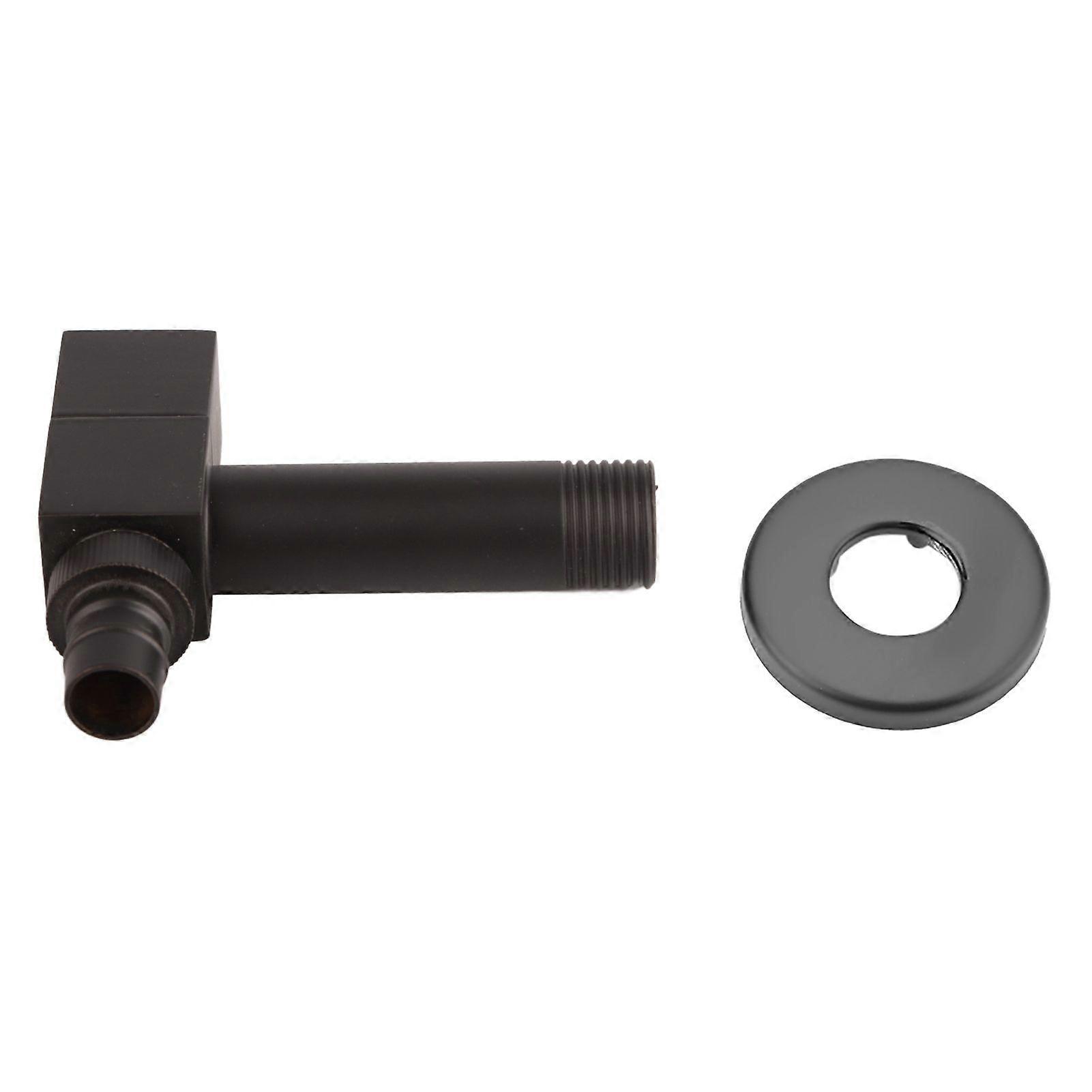 Black Brass Square Washing Machine Faucet Wall Mount Laundry Cold Water Tap(G1/2 Thread)
