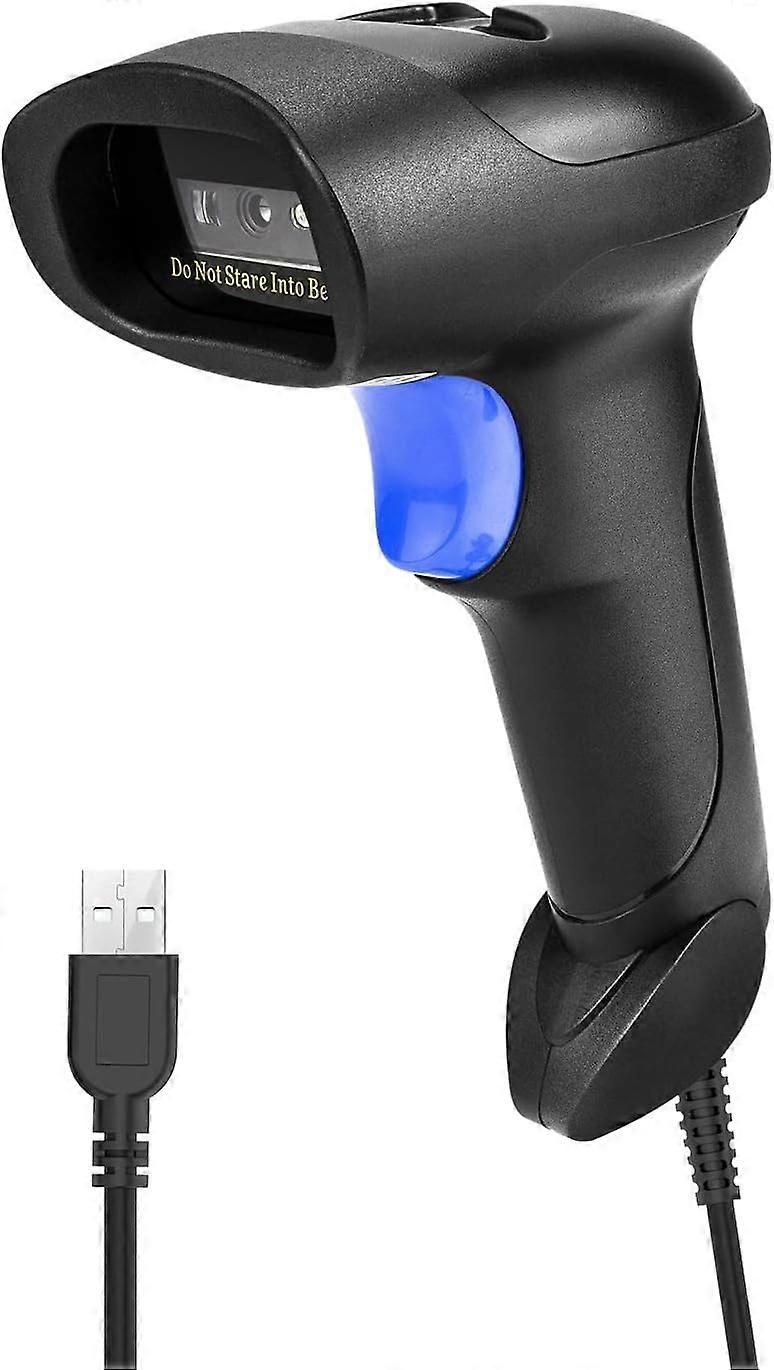 Usb 1D Barcode Scanner, Wired Handheld Ccd Barcode Reader, Screen Scanning Upc Barcode Reader, Suit