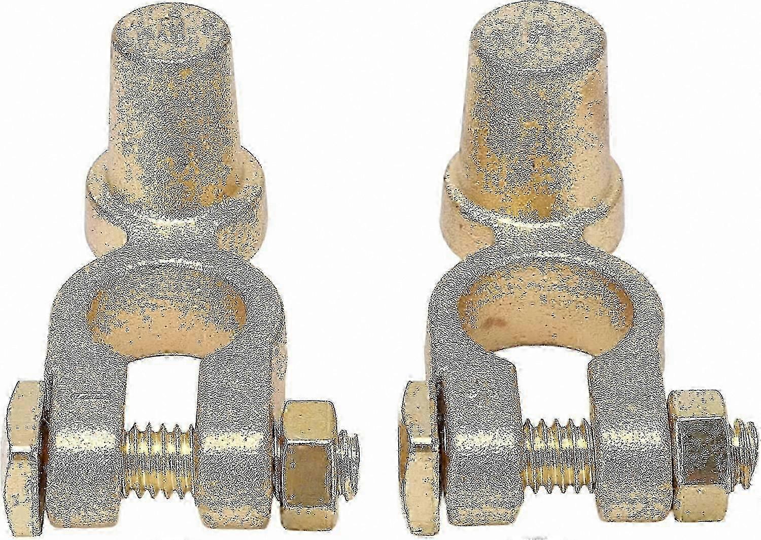 Car Battery Terminal Connector Positive And Negative Top Post Quick Release Disconnect Car Battery Cable Terminal (gold) (2pcs)