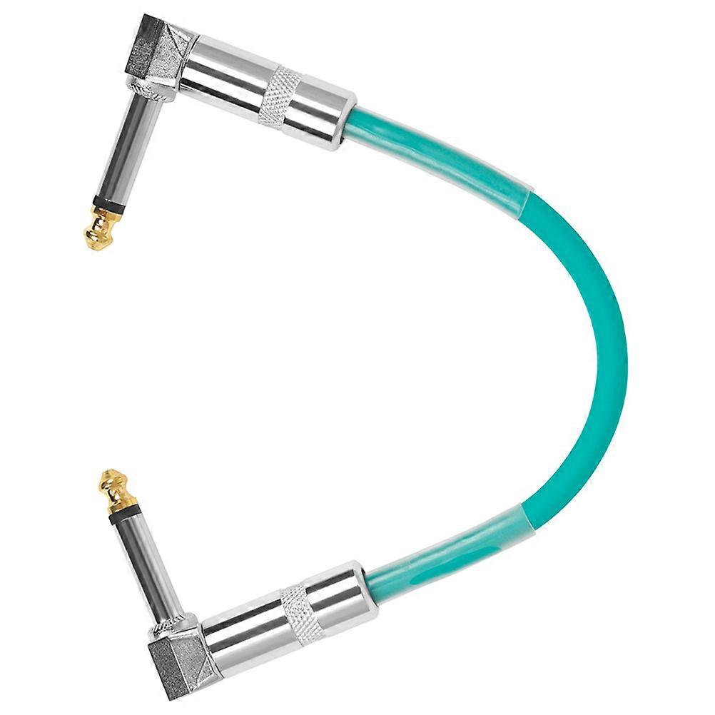 6.35mm Guitar Pedal Cable for Audio Connection with Green Guitar Patch Cable