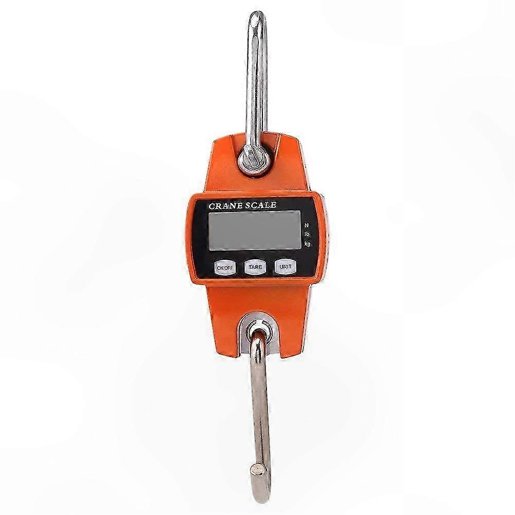 Portable Digital Hanging Scale, Mini LCD Display with Hook, Maximum Capacity 300KG